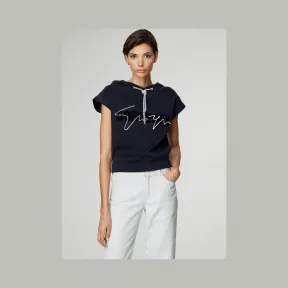 乔治阿玛尼/Giorgio Armani Gorgeous 印花绗缝平纹布连帽马甲 12281375mv