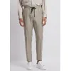 安普里奥·阿玛尼/Emporio Armani 抽绳裤腰亚麻钱布雷布裤装 13297686ck
