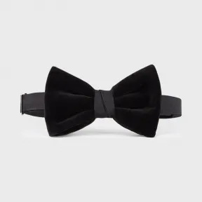 安普里奥·阿玛尼/Emporio Armani 天鹅绒蝴蝶结款缎布领结 46600077kk