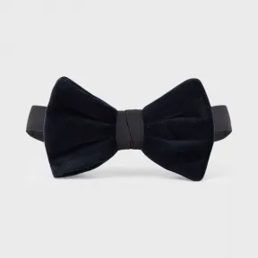 安普里奥·阿玛尼/Emporio Armani 对比感结饰天鹅绒领结 46593535dg