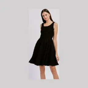 安普里奥·阿玛尼/Emporio Armani 缎面高科技面料反面喇叭裙 34935175pc