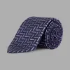 乔治阿玛尼/Giorgio Armani 几何图案真丝领带 46622946aq