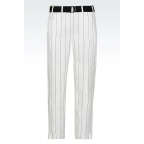 乔治阿玛尼/Giorgio Armani 真丝混纺提花九分裤 36956055KW