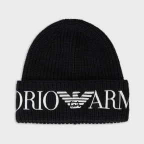 安普里奥·阿玛尼/Emporio Armani 带标识羊毛混纺贝雷帽 46665481bx