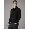 乔治阿玛尼/Giorgio Armani 披肩领口平滑针织天鹅绒毛线衫 39911731xv