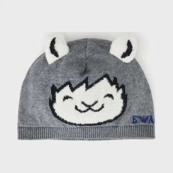 安普里奥·阿玛尼/Emporio Armani 耳朵羊驼毛帽 46665410ga