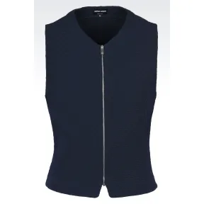 乔治阿玛尼/Giorgio Armani 棉质平纹针织马甲 41694582ST