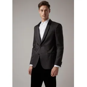 乔治阿玛尼/Giorgio Armani Soho 棋盘图案面料缎面翻领无尾晚礼服 41860053us