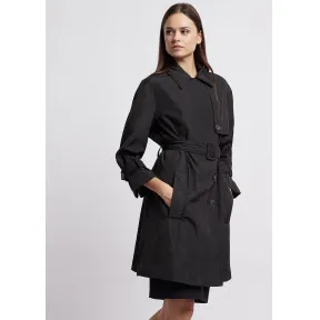 安普里奥·阿玛尼/Emporio Armani 配腰带双面涤纶塔夫绸风衣 41865565tt