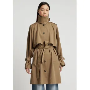 安普里奥·阿玛尼/Emporio Armani 带防风门襟弹力哔叽风衣 41869156nw