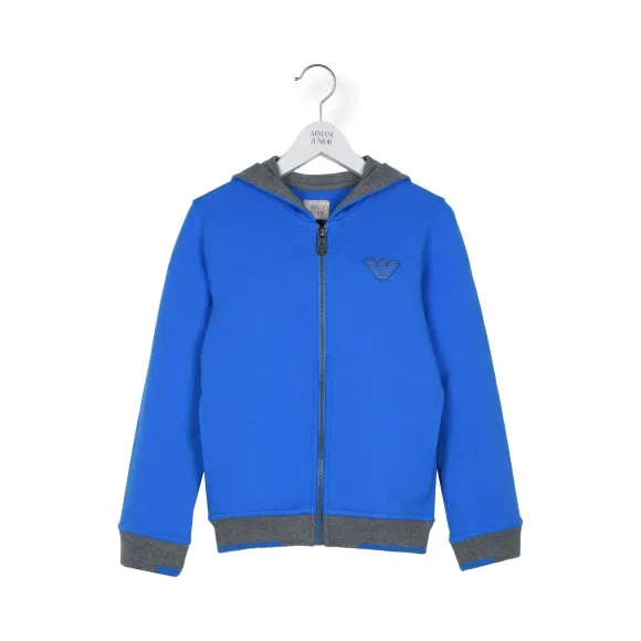阿玛尼/Armani Junior  连帽款提花运动衫  43200171VG
