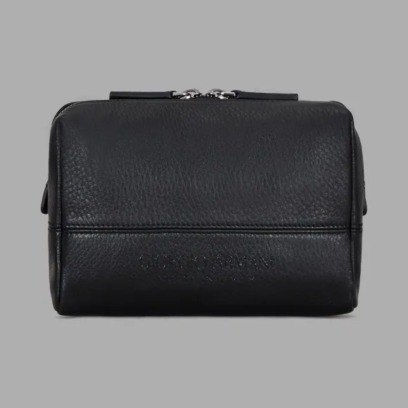 乔治阿玛尼/Giorgio Armani 正面徽标鹿皮腰包 45449410fu