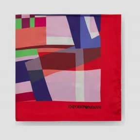 安普里奥·阿玛尼/Emporio Armani 抽象图案真丝头巾 46625010ct