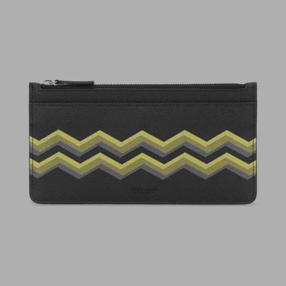 乔治阿玛尼/Giorgio Armani 彩色人字纹印花手拿包式皮革收纳袋 46625290mx