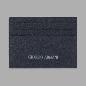 乔治阿玛尼/Giorgio Armani 相衬标识细节粒面皮卡片夹 46642132nj
