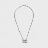 乔治阿玛尼/Giorgio Armani 采用圆形吊坠和施华洛世奇水晶细节设计的项链 50232779lr