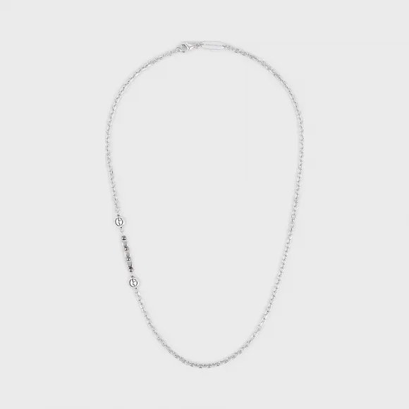 乔治阿玛尼/Giorgio Armani 饰有 GA 标识的银项链 50231069lk