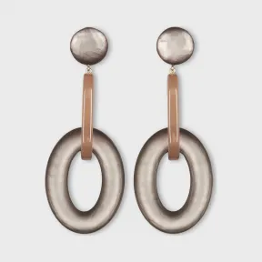 乔治阿玛尼/Giorgio Armani 大号链条吊坠耳环 50232214ep