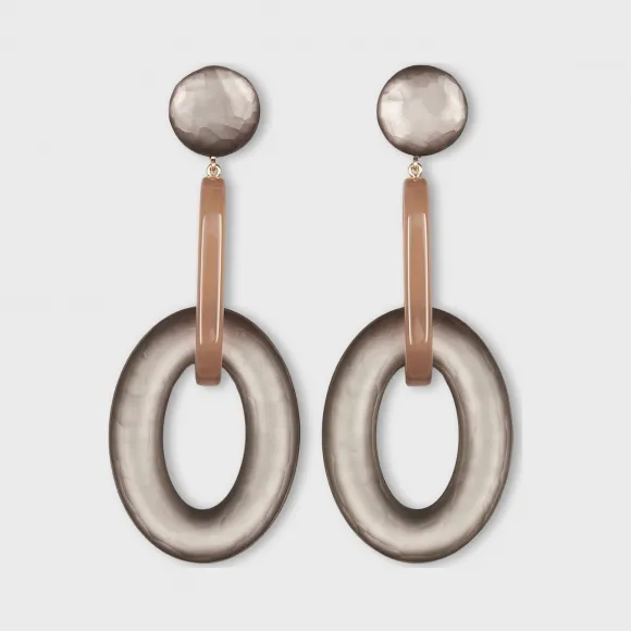 乔治阿玛尼/Giorgio Armani 大号链条吊坠耳环 50232214ep