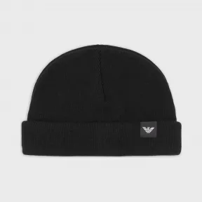 安普里奥·阿玛尼/Emporio Armani 贴花徽标针织贝雷帽 46652760dh