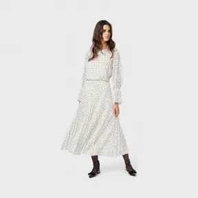 安普里奥·阿玛尼/Emporio Armani 波点提花图案绉纱连衣长裙 34991471hm