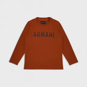 安普里奥·阿玛尼/Emporio Armani 标识印花毛线衫 12380950ob