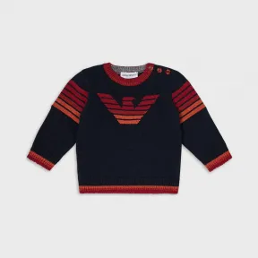 安普里奥·阿玛尼/Emporio Armani 平织提花图案毛线衫 14000575tp