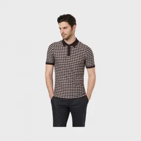 乔治阿玛尼/Giorgio Armani 横向波纹面料 Polo 衫  12362113wn