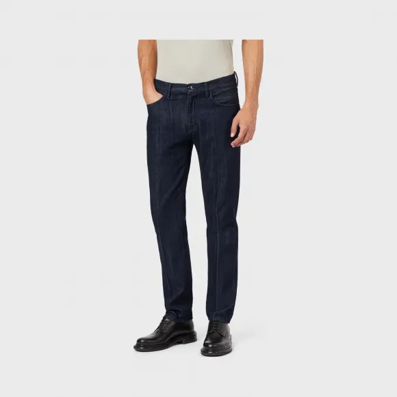 乔治阿玛尼/Giorgio Armani 织边棉质标准版型牛仔裤 42765695ap