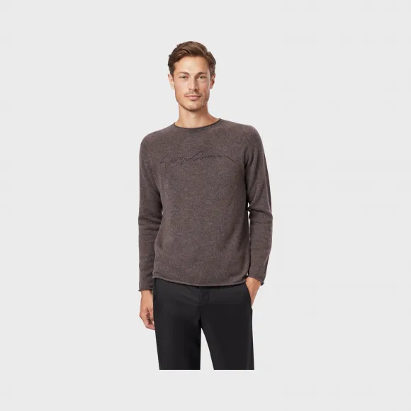 乔治阿玛尼/Giorgio Armani 印染标识印花羊绒毛线衫 14004823rg