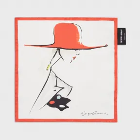 乔治阿玛尼/Giorgio Armani 水彩印花真丝缎面小号头巾 46654175em