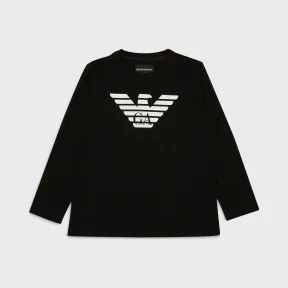 安普里奥·阿玛尼/Emporio Armani 标识皮马棉平纹布毛线衫 12361873wa