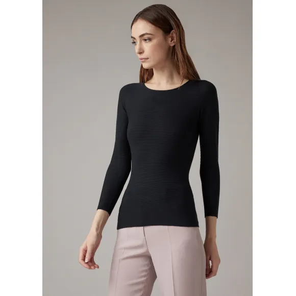 乔治阿玛尼/Giorgio Armani 双反面组织针织上衣 39951530dw