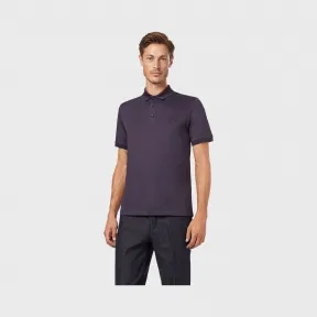 乔治阿玛尼/Giorgio Armani 弹力棉微珠地布 Polo 衫 12358404fo