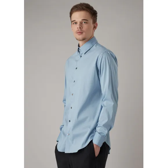 乔治阿玛尼/Giorgio Armani 纯亚麻标准版型衬衫 38809547oj