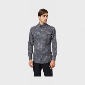 乔治阿玛尼/Giorgio Armani 微提花面料修身版型衬衫 38857988oc