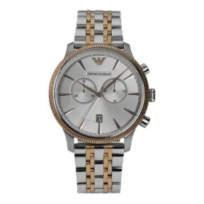安普里奥·阿玛尼/Emporio Armani ALPHA系列 石英机芯 不锈钢、钢、PVD镀金 男表 AR1826