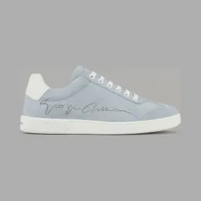 乔治阿玛尼/Giorgio Armani 穿孔标识绒面革运动鞋 11659362hk