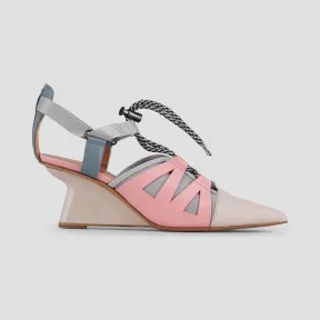 安普里奥·阿玛尼/Emporio Armani 穿孔皮革和氯丁橡胶露踝踝靴  11689371pg