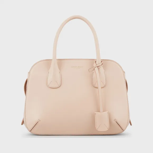 乔治阿玛尼/GIORGIO ARMANI 女士 Palmellato 皮革小号 La Prima 托特包 55018500hl