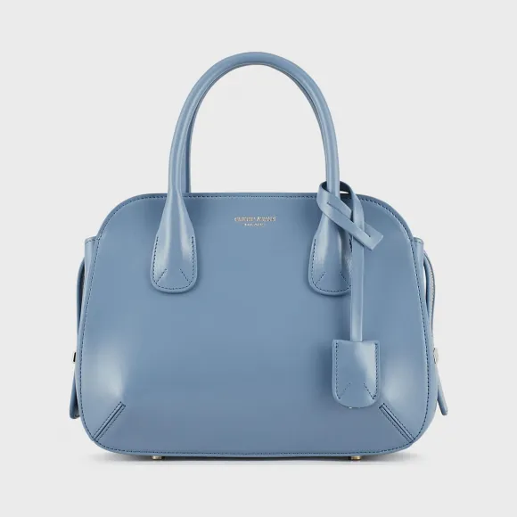 乔治阿玛尼/GIORGIO ARMANI 女士 Palmellato 皮革小号 La Prima 托特包 55018501or