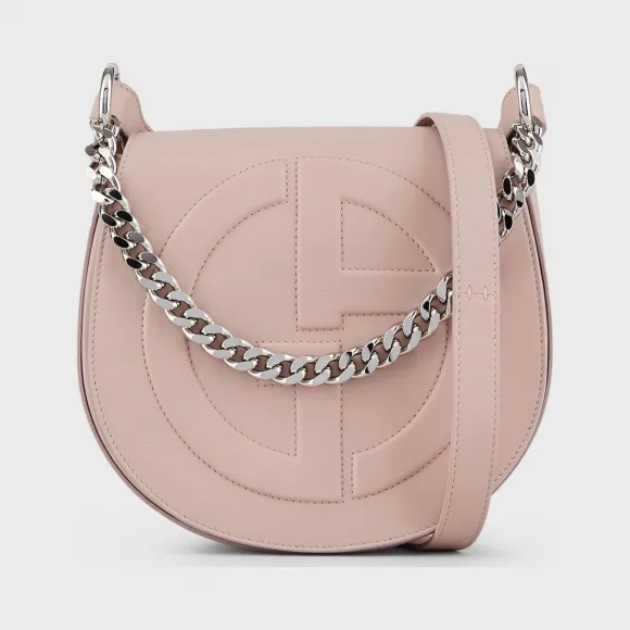 乔治阿玛尼/Giorgio Armani 立体 GA 徽标款皮革圆形斜挎包 45475074jl