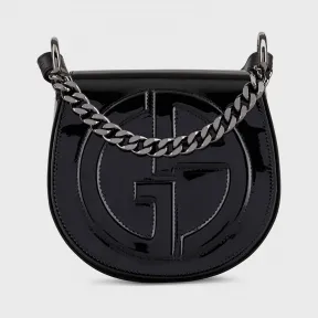 乔治阿玛尼/Giorgio Armani 漆皮单肩包带压印 GA 标识 45474902gl