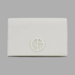 乔治阿玛尼/Giorgio Armani 同色徽标人字纹压花皮革迷你包 45432453iq