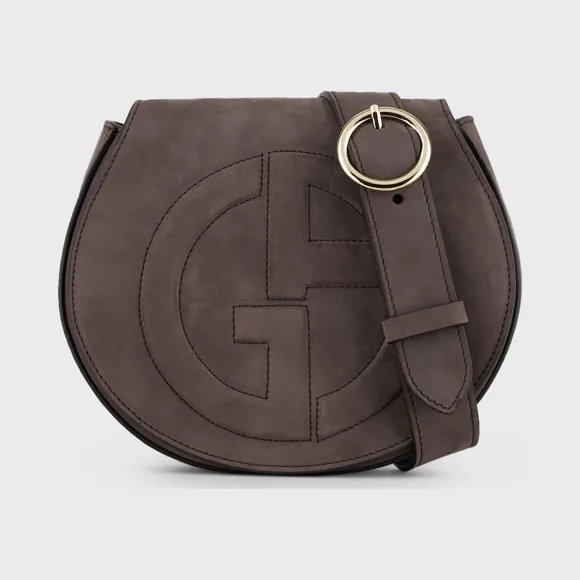 乔治阿玛尼/Giorgio Armani 绒面革腰包带凸起 GA 标识 45477244kc