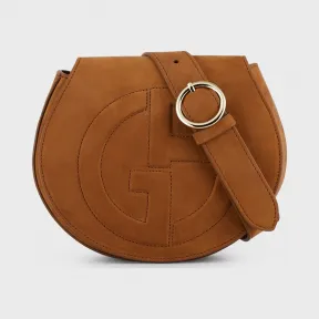 乔治阿玛尼/Giorgio Armani 绒面革腰包带凸起 GA 标识 45477437gx