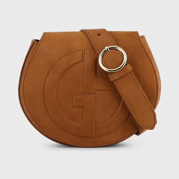 乔治阿玛尼/Giorgio Armani 绒面革腰包带凸起 GA 标识 45477437gx