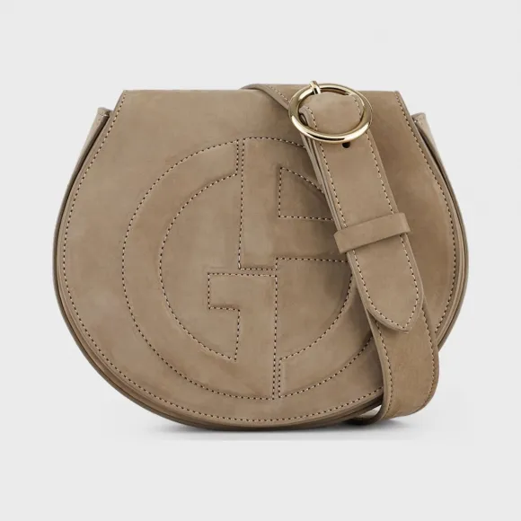 乔治阿玛尼/Giorgio Armani 绒面革腰包带凸起 GA 标识 45481036iv