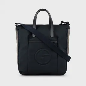 乔治阿玛尼/Giorgio Armani 尼龙购物袋带印花 GA 标识 45474896jd