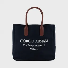 乔治阿玛尼/Giorgio Armani Borgonuovo 印花帆布包 45454086ml
